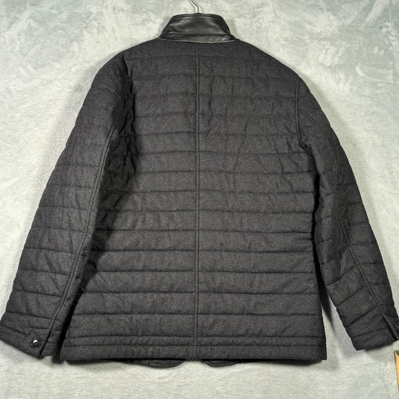 Rodd Gunn Jacket Mens XL Gray Wool Blend Coat Leighton Place Padded Field Puffer - Picture 9 of 10